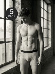 Bawełniane bokserki Long 5 pack - wielobarwny. Bokserki męskie Sinsay, bez wzorów, z bawełny. Za 55.99 zł.