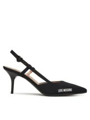 LOVE MOSCHINO Szpilki JA10627G0MIMX000 Czarny. Czarne szpilki Love Moschino, bez wzorów, z materiału, bez obcasa. Za 669.99 zł.