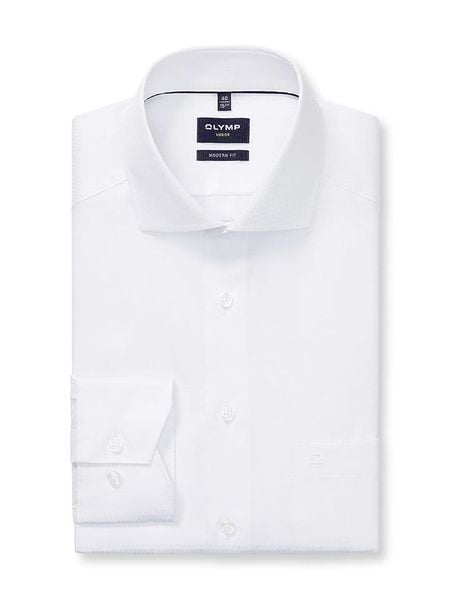 OLYMP Koszula "Luxor" - Modern fit - w kolorze białym rozmiar: 43. Białe koszule męskie Olymp, bez wzorów, z bawełny, bez kołnierzyka, bez ramiączek. Za 165.31 zł.