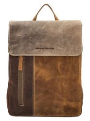 HIDE & STITCHES Skórzany plecak w kolorze jasnobrązowo-beżowym - 24 x 32 x 10 cm rozmiar: onesize. Brązowe plecaki damskie HIDE & STITCHES, bez wzorów, z materiału. Za 260.99 zł.