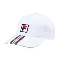 Czapka tenisowa z dzaszkiem Fila Cap Bobby. Czerwone czapki męskie Fila, bez wzorów, sportowe. Za 93.00 zł.