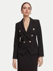 Rinascimento Marynarka CFC0131077003 Czarny Slim Fit. Czarne marynarki i żakiety damskie RINASCIMENTO, l, bez wzorów, z syntetyku. Za 675.99 zł.