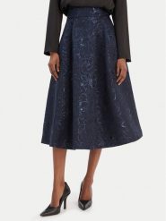 Rinascimento Spódnica trapezowa CFC0126542003 Granatowy Regular Fit. Niebieskie spódniczki damskie RINASCIMENTO, xl, bez wzorów, z syntetyku, trapezowe. Za 439.99 zł.