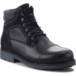 Kozaki TOMMY HILFIGER - Active Material Mix FM0FM01752 Midnight 403. Niebieskie buty zimowe męskie Tommy Hilfiger, z materiału, bez zapięcia. W wyprzedaży za 379.00 zł.