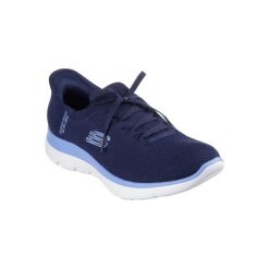 Buty sportowe Sneakersy damskie, Slip-Ins: Summits - New Daily. Niebieskie buty sportowe na co dzień damskie Skechers, bez wzorów, trekkingowe, Skechers Sport. Za 369.99 zł.