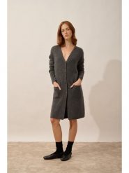 Just Cashmere Kaszmirowy kardigan "Dache" w kolorze szarym rozmiar: XXL. Szare kardigany damskie Just Cashmere, xxl, bez wzorów, z kaszmiru. Za 864.62 zł.