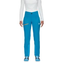 Spodnie skitourowe damskie Mammut Aenergy SO softshell. Niebieskie spodnie dresowe damskie Mammut, bez wzorów, z elastanu, sportowe. Za 766.70 zł.