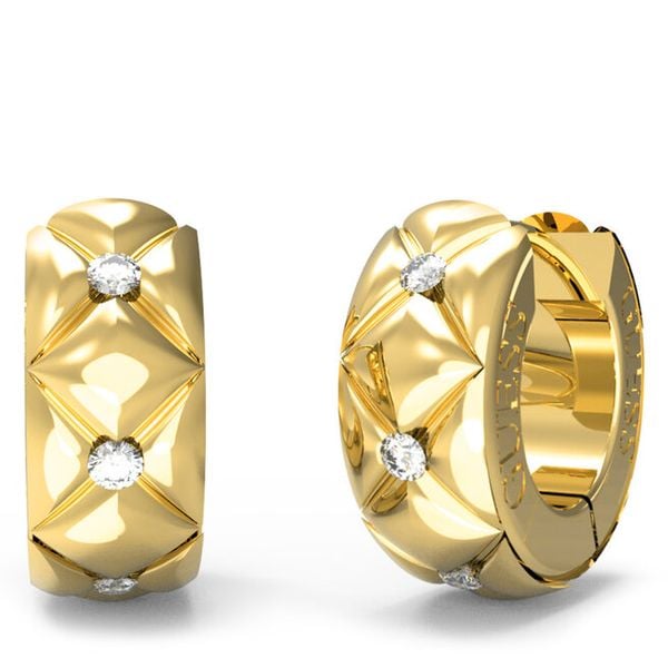 Kolczyki Guess. Żółte kolczyki damskie Guess, złote. Za 219.99 zł.