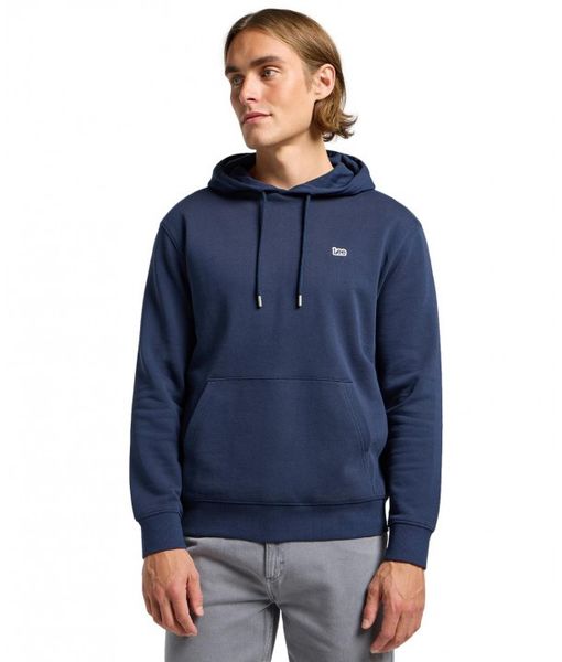 MESKA BLUZA LEE PLAIN HOODIE MOOD INDIGO 112363881. Niebieskie bluzy bez kaptura męskie Lee, l. Za 209.99 zł.