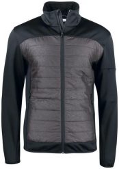 Clique Custer Lekko ocieplana bluza polarowa z nadrukiem odblaskowym. Czarne bluzy bez kaptura męskie CLIQUE, m, z jersey. Za 324.80 zł.