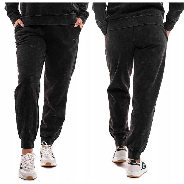 Spodnie Dresowe Damskie Puma Sportowe Dresy Wygodne Treningowe. Czarne spodnie sportowe damskie Puma, l, z bawełny. Za 186.00 zł.