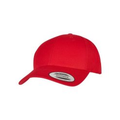 Czapka typu snapback Flexfit Classic. Czerwone czapki męskie FLEXFIT, bez wzorów, z materiału. Za 76.20 zł.