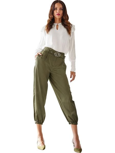 Heine Bluzka w kolorze kremowym rozmiar: 38. Brązowe bluzki damskie Heine, bez wzorów, z wiskozy, bez kołnierzyka, bez ramiączek. Za 48.39 zł.