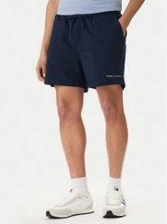 Tommy Jeans Szorty sportowe Contrast Linear DM0DM22697 Granatowy Regular Fit. Niebieskie szorty męskie Tommy Jeans, m, z bawełny. Za 209.99 zł.