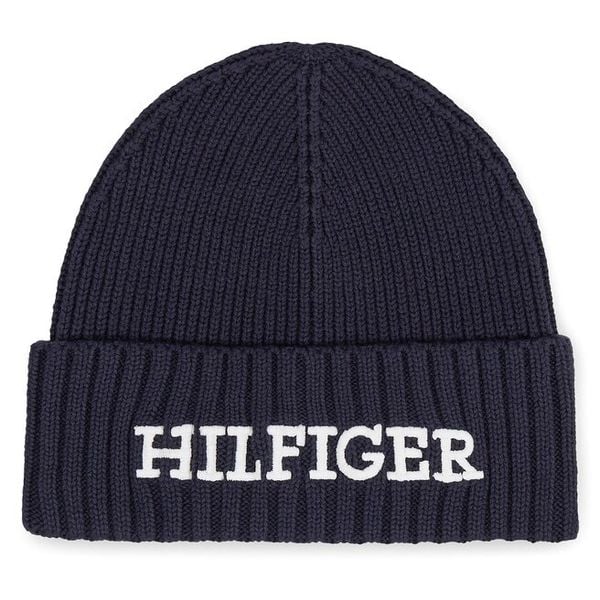 Czapka Tommy Hilfiger. Niebieskie czapki męskie Tommy Hilfiger, na zimę, bez wzorów. Za 259.99 zł.