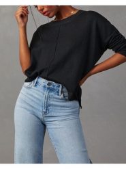 Milan Kiss Sweter w kolorze czarnym rozmiar: L. Czarne swetry klasyczne damskie Milan Kiss, l, bez kołnierzyka. Za 113.99 zł.