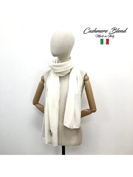 MILANO AMOUR Szal w kolorze białym - 190 x 50 cm rozmiar: onesize. Białe szaliki i kominy damskie MILANO AMOUR, bez wzorów, z kaszmiru. Za 213.69 zł.