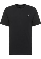 Męski T-Shirt Mustang Style Alex Black 1017989 4142. Czarne t-shirty męskie Mustang, m, bez wzorów, bez kołnierzyka. Za 79.99 zł.