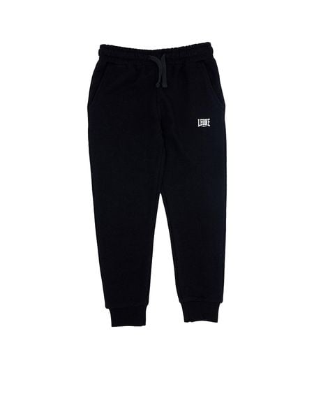 Dziewczęce spodnie polarowe Basic. Czarne spodnie materiałowe damskie LEONE 1947 APPAREL, bez wzorów, z bawełny. Za 42.06 zł.