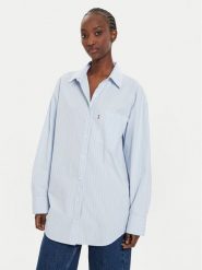 Levi's® Koszula Lola A9179-0010 Błękitny Oversize. Niebieskie koszule damskie s, bez wzorów, z bawełny, bez kołnierzyka, bez ramiączek. Za 189.99 zł.