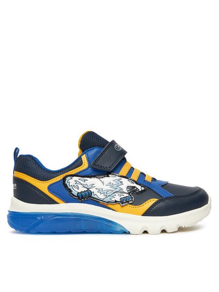 Geox Sneakersy J Ciberdron J56LBB 054CE C0657 D Granatowy. Niebieskie buty sportowe chłopięce Geox, ze skóry, bez zapięcia. Za 159.99 zł.