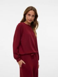 Vero Moda Bluza w kolorze bordowym rozmiar: XL. Czerwone bluzy bez kaptura damskie Vero Moda, xl. Za 101.23 zł.