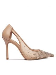 Aldo Szpilki Ebenezer 13839549 Beżowy. Brązowe szpilki Aldo, bez wzorów, z materiału, bez obcasa. Za 299.99 zł.