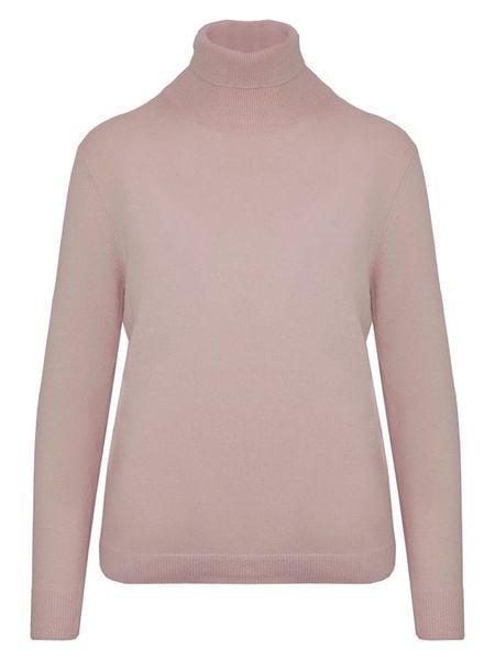 Malo Optimum Golf w kolorze szaroróżowym rozmiar: L. Różowe golfy damskie Malo Optimum, l, bez wzorów, z kaszmiru, bez ramiączek. Za 356.78 zł.