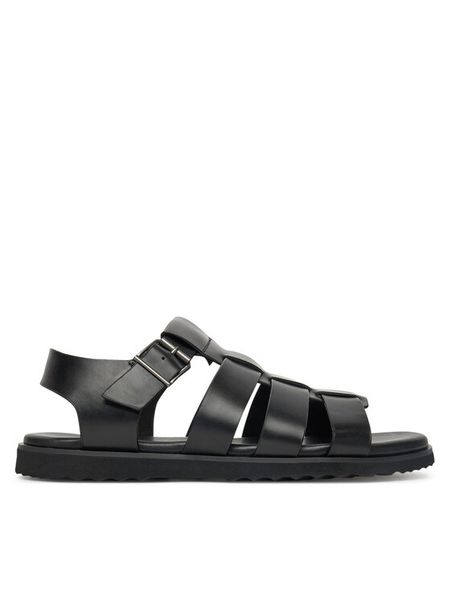 Aldo Sandały Darby 13913542 Czarny. Czarne sandały męskie Aldo, ze skóry, bez zapięcia. Za 299.99 zł.