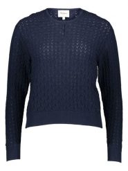 Pepe Jeans Sweter w kolorze granatowym rozmiar: XS. Niebieskie swetry klasyczne damskie Pepe Jeans, xs, z bawełny, bez kołnierzyka. Za 127.65 zł.