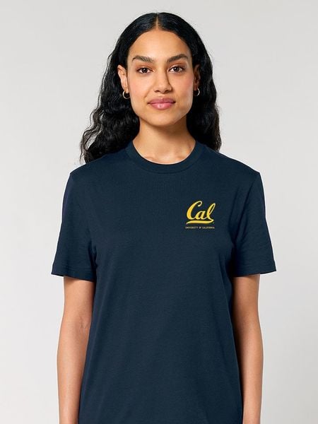 American Universities Koszulka "Cal University of California" w kolorze granatowym rozmiar: S. Niebieskie bluzki damskie American Universities, s, bez wzorów, z bawełny, bez kołnierzyka. Za 48.39 zł.