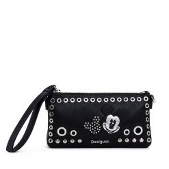 Torebka Desigual. Czarne listonoszki damskie Desigual, bez wzorów, bez dodatków. Za 219.99 zł.