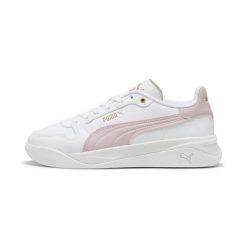Buty sportowe damskie Puma Court Bae. Białe buty sportowe na co dzień damskie Puma, bez wzorów, z materiału. Za 282.50 zł.