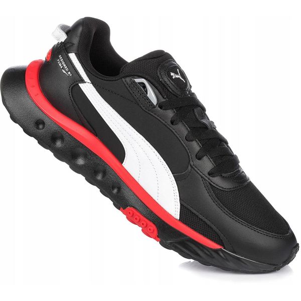 Buty sportowe męskie Puma Wild Rider Route sneakersy. Czarne buty sportowe na co dzień męskie Puma, bez zapięcia. Za 249.00 zł.