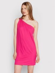Pinko Sukienka koktajlowa Alagna 1G17DU Y7SC Różowy Slim Fit. Czerwone sukienki damskie Pinko, xs, bez wzorów, z wiskozy, wizytowe, bez kołnierzyka, bez ramiączek. Za 459.99 zł.