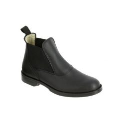 Sztyblety jeździeckie Classic. Czarne sztyblety męskie FOUGANZA, z kauczuku, bez zapięcia. Za 129.99 zł.