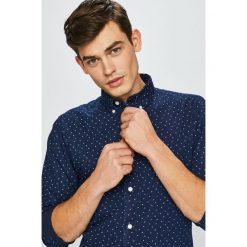 Selected - Koszula. Niebieskie koszule męskie Selected, m, bez wzorów, z bawełny, bez kołnierzyka, bez ramiączek. W wyprzedaży za 139.90 zł.
