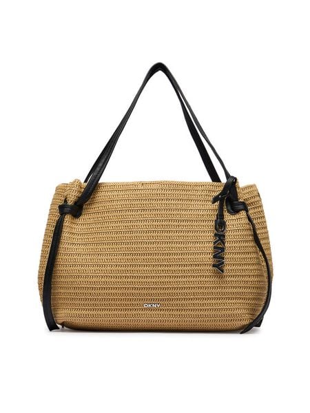 DKNY Torebka Aisling Sm Tote R61ADN78 Beżowy. Brązowe torebki klasyczne damskie DKNY, bez wzorów, z syntetyku, bez dodatków. Za 789.99 zł.