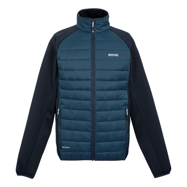 Męska Kurtka Hybrydowa Clumber IV Full Zip. Niebieskie kurtki męskie Regatta, m, bez wzorów, z dzianiny, bez kaptura. Za 294.99 zł.