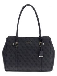 Guess Torebka w kolorze czarnym - 37 x 28 x 11 cm rozmiar: onesize. Czarne torebki klasyczne damskie Guess, z aplikacjami, z materiału, bez dodatków. Za 469.99 zł.