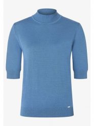 More & More Sweter w kolorze błękitnym rozmiar: 44. Niebieskie golfy damskie MORE & MORE, s, bez wzorów, z wiskozy, bez ramiączek. Za 173.99 zł.