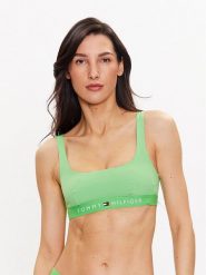 Tommy Hilfiger Góra od bikini UW0UW04108 Zielony. Zielone bikini damskie Tommy Hilfiger, bez wzorów. Za 219.99 zł.