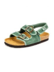 Natural world Sandały w kolorze zielonym rozmiar: 32. Zielone sandały damskie natural world, bez wzorów, bez obcasa. Za 121.99 zł.