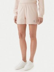 Calvin Klein Jeans Szorty materiałowe LV047B271G Różowy Regular Fit. Czerwone szorty damskie Calvin Klein Jeans, bez wzorów, z bawełny. Za 289.99 zł.