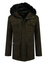 Geographical Norway Parka "Batna" w kolorze oliwkowym rozmiar: XL. Brązowe parki męskie Geographical Norway, xl, bez wzorów. Za 269.75 zł.