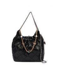 Tory Burch Torebka Fleming 164022 Czarny. Czarne torebki klasyczne damskie Tory Burch, bez wzorów, ze skóry, bez dodatków. Za 2,699.00 zł.