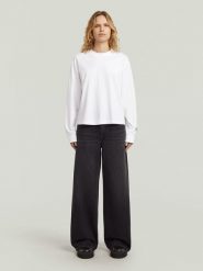 G-Star Dżinsy - Loose fit - w kolorze czarnym rozmiar: W29/L/30. Czarne jeansy damskie G-Star, z podwyższonym stanem. Za 231.95 zł.