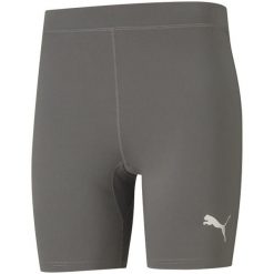 Spodenki męskie Puma Liga Baselayer Short Tight. Białe szorty męskie Puma, bez kołnierzyka. Za 99.00 zł.