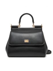 Dolce&Gabbana Torebka BB6003 AN767 Czarny. Czarne torebki klasyczne damskie Dolce&Gabbana, bez wzorów, ze skóry, bez dodatków. Za 7,509.00 zł.