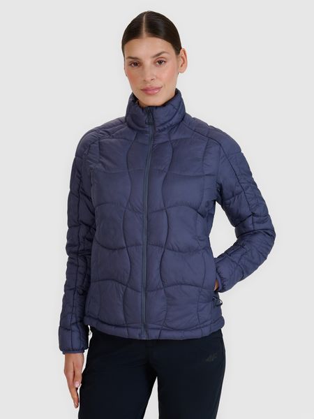 4F Kurtka puchowa trekkingowa z wypełnieniem Primaloft Silver damska - szara XS. Szare kurtki damskie 4f, na lato, m, z aplikacjami, z dzianiny, bez kaptura. W wyprzedaży za 279.99 zł.